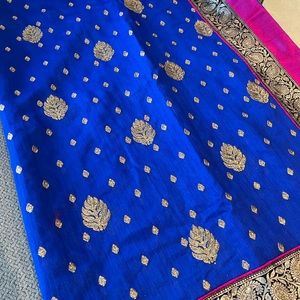 Beautiful Brand New sari with Embroidery work all over